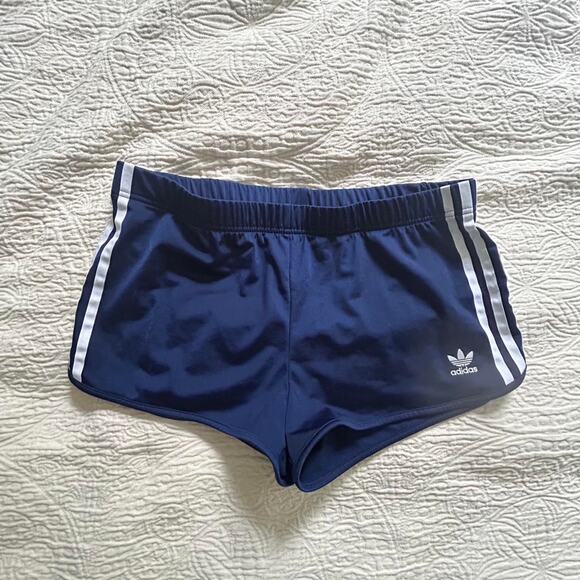 Navy blue adidas shorts - Picture 1 of 2
